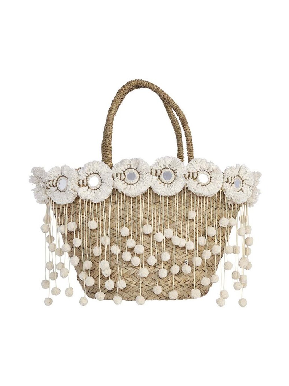 34. 2018 FLORA BELLA Kailua Woven Seagrass Tote - Picture 1 of 1